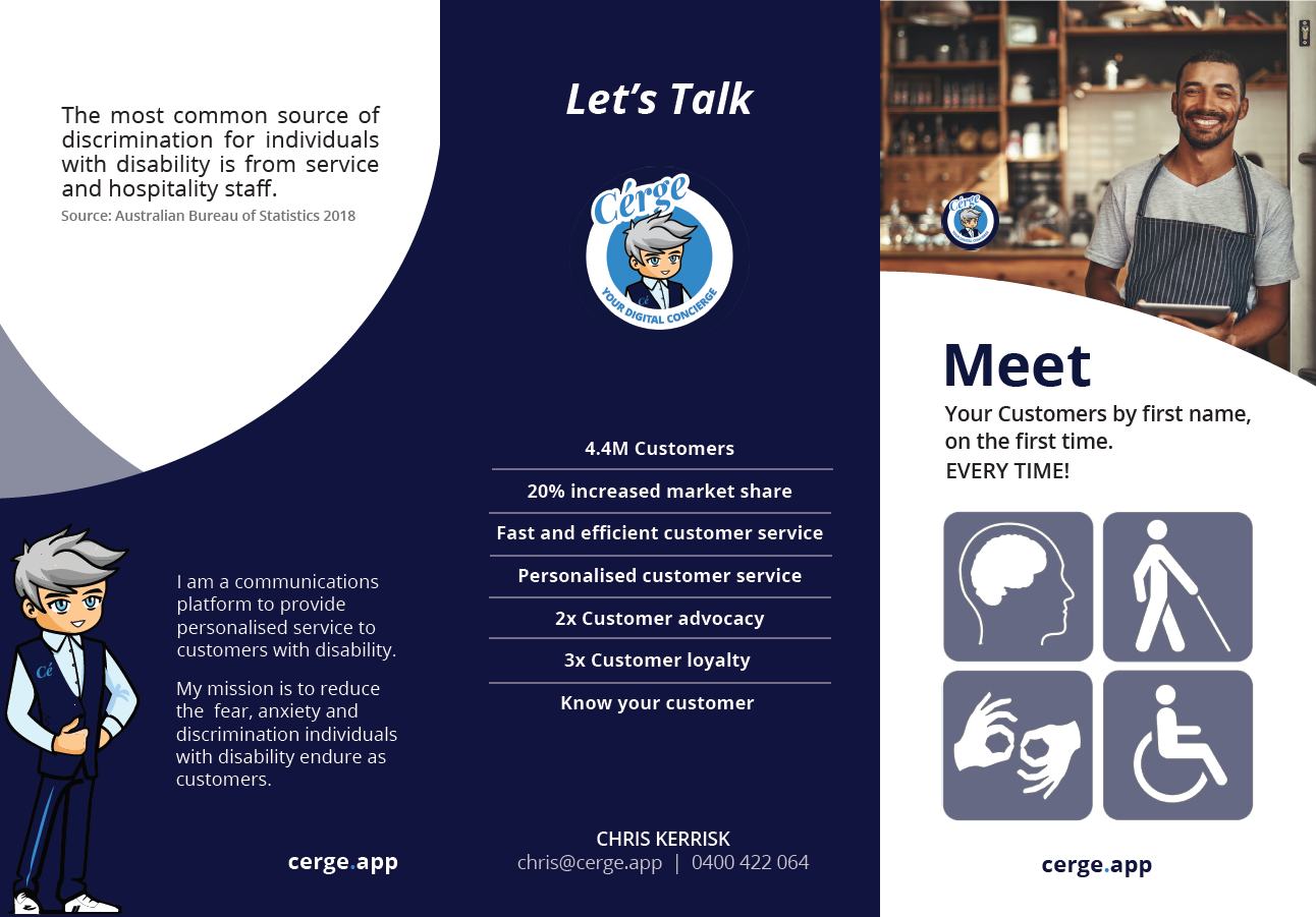 Cérge brochure design