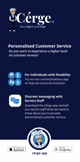 Cérge flyer front design